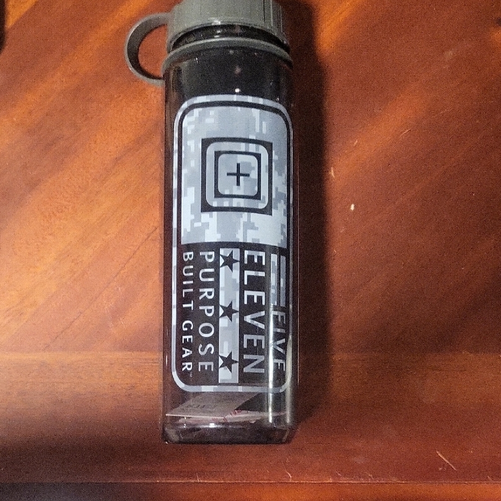 5.11 Tactical Black and Gray Camo Bottle